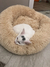 Cama de almofada redonda de pelúcia super macia para animais de estimação, ta - loja online