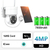 1080P Câmera de vigilância Wi-Fi solar PIR Detecção Humana 4MP Painel Solar PTZ cameras vigilância wifi CCTV Câmera IP Vigilância Sem Fio Bateria Recarregável security protection - loja online