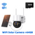 PIR Human Detection Outdoor Security Camera com Painel Solar, Vigilância Sem Fio, Bateria PTZ, Wi-Fi, 4MP, iCsee
