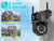 Câmera PTZ de lente dupla ao ar livre, tela dupla, rastreamento automático AI, IP, CCTV, áudio, vigilância por vídeo, P2P, iCSee, 4K, 8MP HD, WiFi, 4MP