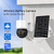 Imagem do PIR Human Detection Outdoor Security Camera com Painel Solar, Vigilância Sem Fio, Bateria PTZ, Wi-Fi, 4MP, iCsee