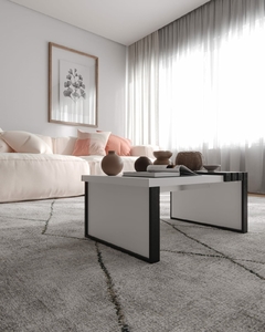 Mesa de Centro Safira - Sala de estar - Preto/branco (dez180) na internet