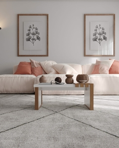 Mesa de Centro Safira - Sala de estar - Branco/Natureza (dez190) - VirtuoShop