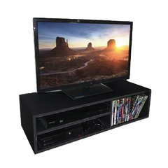 Rack Sala Suspenso Preto Em Mdf (31357) - comprar online