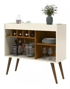 Aparador Buffet Com Adega Sala New Odin Retro Off/Freijó Ej (28855)