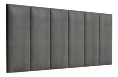Cabeceira 1,40cm casal Estofada WA Quarto Cinza Decoração (WA140C)