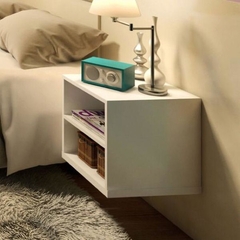 Conjunto Quarto 2 Mesas De Cabeceira Com Painel de Cabeceira De Cama casal1,40cm