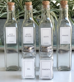 Botellas alcuza tapa corcho
