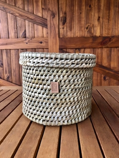Canasto redondo con tapa - Fill Complementos