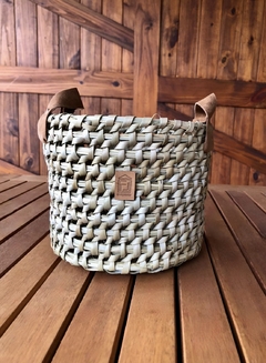 Cesto con asas de gamuza - Fill Complementos