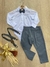 KIT LONGO 4 PEÇAS CINZA ESCURO - (BABY 0 Á 12 MESES)