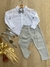 KIT LONGO 4 PEÇAS CINZA CLARO- (KIDS 1 Á 3 ANOS)