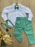 KIT LONGO 4 PEÇAS VERDE MENTA - (KIDS 1 Á 3 ANOS)