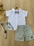 KIT CURTO 4 PEÇAS CINZA CLARO - (KIDS 1 Á 3 ANOS)
