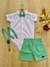 KIT CURTO 4 PEÇAS LINHO VERDE MENTA - (BABY 0 Á 12 MESES) - comprar online