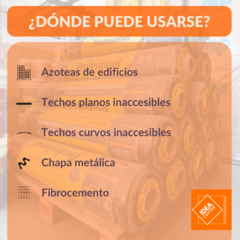 Membrana Asfáltica con Aluminio Flexible Tricapa ORMIFLEX - comprar online