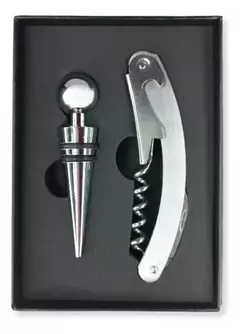 Set de 2 accesorios (destapador+tapon cabeza metalica) - comprar online