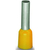 216-208 FERRULE 100 PIEZAS ; Hembra para 6 mm² / AWG 10; con camisa de plástico; cincado galvanizado; Cobre electrolítico; remachado de manera estanco al gas; según DIN 46228, parte 4/09.90; amarillo