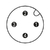 0756-9201/040-000; Confecc. Conectores; 4 polos; Conector macho M12 axial, con codificación A; Tornillo - comprar en línea
