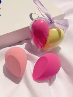 set de esponjitas corazón - comprar online