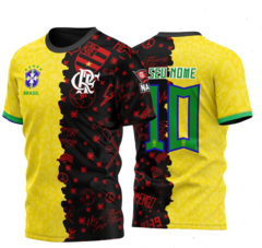 BABY LOOK FEMININA FLAMENGO MODELO BRASIL 10 - VOGANE