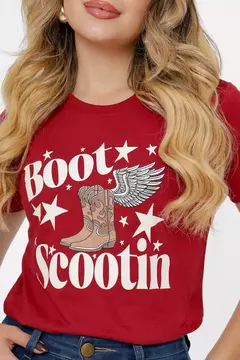 T-SHIRT FEMININA 100% ALGODÃOT- BOOT SCOOTIN COUNTRY - COR M A - comprar online