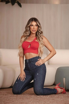 CALÇA JEANS FEMININA LYCRA DENIM na internet