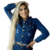 Jaqueta Jeans Feminina Escura Destroyed: Estilo Despojado - comprar online