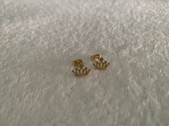 aros queen acero dorado