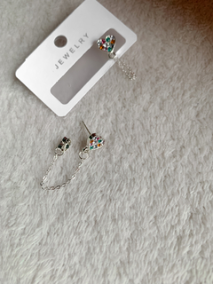 aros chain acero blanco