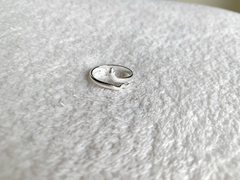 anillo snake acero blanco