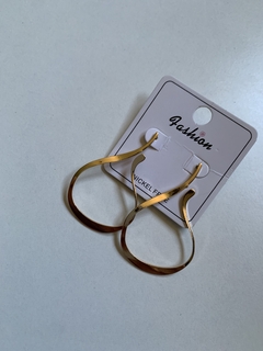aros leila acero dorado