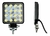JUEGO DE FAROS 16 LEDS CUADRADO 48W 9/36V BLANCO - Corrientes Led