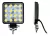 Faro 16 LEDs Cuadrado 48W Blanco - Corrientes Led
