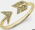 Anel Flecha 18k Zircones