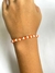 Pulseira de Miçanga Laranja e Branco