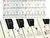 Adesivo para Teclado Musical até 52 teclas - DRMShop