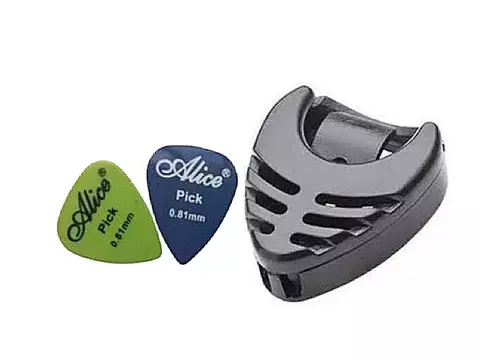 Porta Palhetas de Violão, Guitarra e Ukulele com 2 palhetas