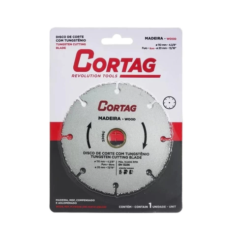 Disco de Corte com Tungstênio 110 mm CORTAG