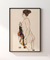 Menina Nua de Pé com Tecido - MABU | Quadros Decorativos