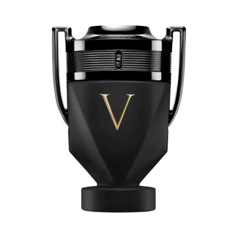 Perfume Invictus Victory Absolu Rabanne 100ml frasco troféu preto, Oriental Amadeirado, concentração Parfum Intense