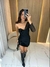 Vestido One Shoulder Black – Couro Premium & Tule | Design Sofisticado - comprar online