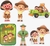 Kit Display de Mesa 6 Peças Para Festa Léo, O Guarda da Floresta MDF