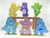 Kit Display de Mesa 10 Pçs Festa Ursinhos Carinhosos Novo 10 cm MDF na internet