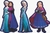 Kit Display de Mesa 6 Peças Para Festa Frozen MDF
