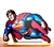 Kit Display de Mesa 6 Peças Para Festa Super Man Desenho MDF na internet
