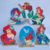 Kit Display de Mesa 7 Peças Para Festa A Pequena Sereia MDF - comprar online