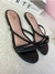 Rasteira Trancinha - Preto - comprar online