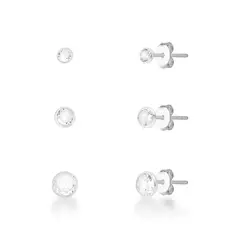 Trio Brinco Zircônia - comprar online