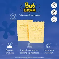 Sabonete em Barra Bob Esponja Cuide-se Bem o Boticario